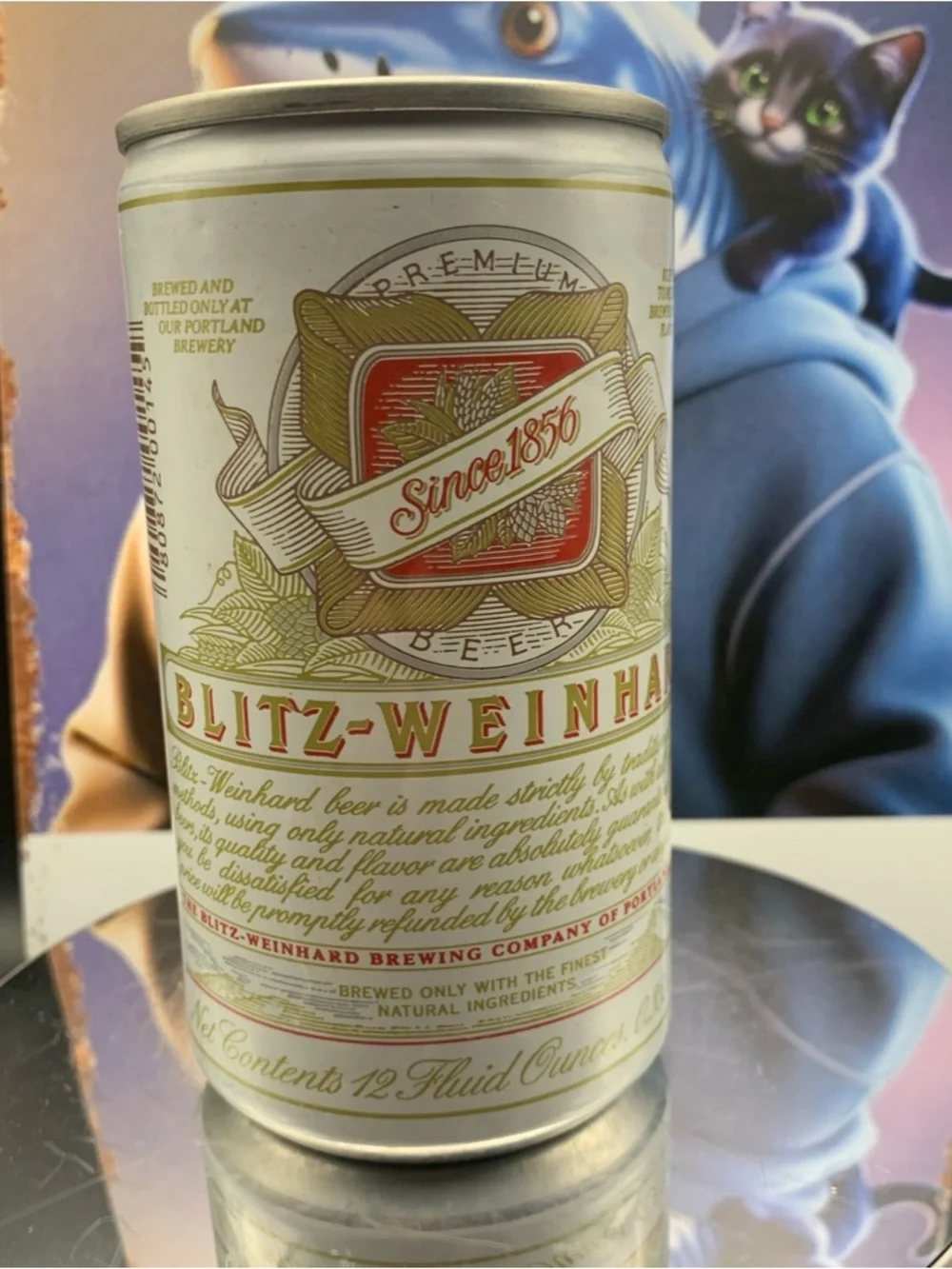 Vintage Beer Can Blitz-Weinhard Premium Beer Tab Empty Portland Oregon